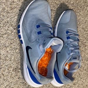 Nike Blue Athletic Shoes Lightweight Breathable Design